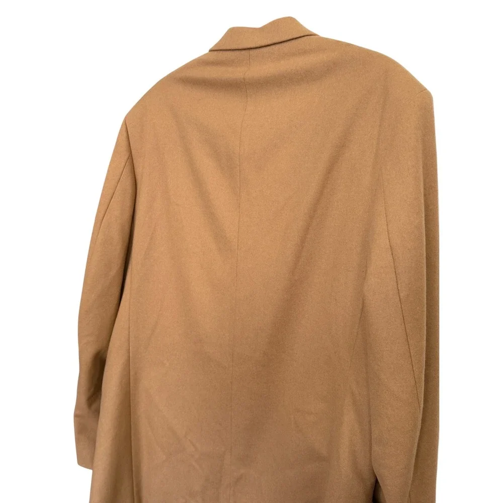 Oscar de la Renta Mens Blazer 42R Camel Tan Wool Cashmere Blend Sport Coat